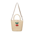 G2596N-BORSA A CESTINO ALL'UNCINETTO CON CILIEGE