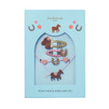 Y245B-SET PER CAPELLI E GIOIELLI "PEGGY PONY"